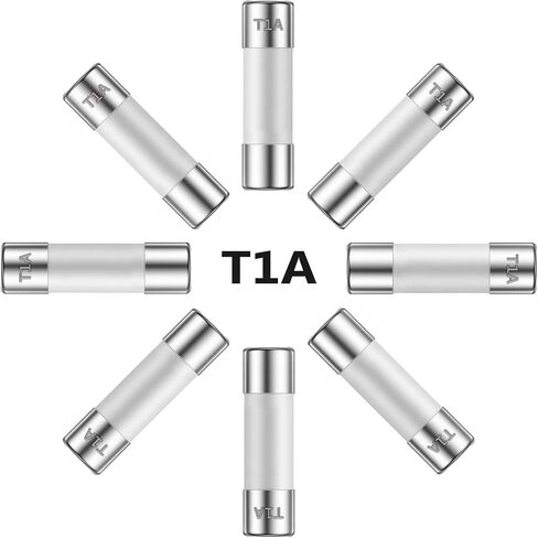 ALLECIN 15A 250V 5x20MM Slow Blow Ceramic Fuses 15 Amp 250 Volt 0.2 x 0.78 Inch Time Delay Tube Fuse T15AL250V (Pack of 10Pcs) in Saudi Arabia