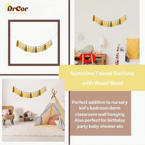 DrCor الوردي والأخضر شرابة إكليل الحديثة بوهو الرايات راية الجدار شنقا للفصل الدراسي مكتب الحضانة حزب غرفة نوم الأطفال عيد ميلاد الطفل دش الديكور in Kuwait