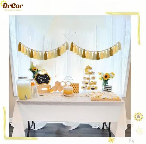 DrCor الوردي والأخضر شرابة إكليل الحديثة بوهو الرايات راية الجدار شنقا للفصل الدراسي مكتب الحضانة حزب غرفة نوم الأطفال عيد ميلاد الطفل دش الديكور in Kuwait