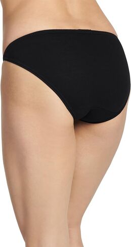 Jockey Women's Underwear Elance String Bikini - 3 Pack, Blue Stardust/Boardwalk Stripe/Marina Blue, 7 in Saudi Arabia