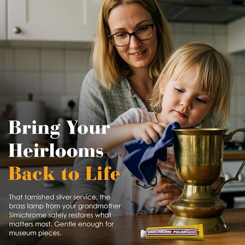 علبة تلميع جميع المعادن من مجموعة Rosenthal Simichrome مع قطعة قماش تلميع من الكروم وتلميع المعادن 250 جرام (علبة 250 جرام مع قطعة قماش واحدة) in Kuwait