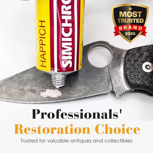 علبة تلميع جميع المعادن من مجموعة Rosenthal Simichrome مع قطعة قماش تلميع من الكروم وتلميع المعادن 250 جرام (علبة 250 جرام مع قطعة قماش واحدة) in Kuwait