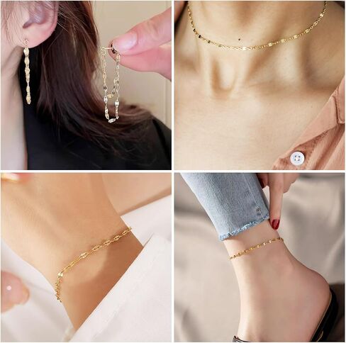 Craftdady 5M 14K Gold Filled Heart Link Chains 5x3.5mm Soldered Brass Bracelet Necklace Designer Chains Simple Chain Gold Chain Necklace Collection for Men Women DIY Jewelry Making in Saudi Arabia