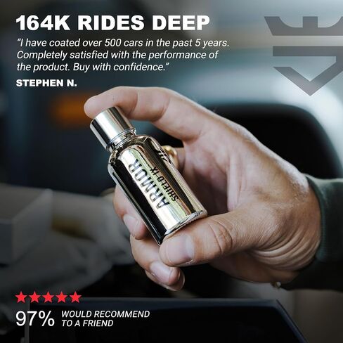 Avalonking Armor Shield IX DIY Coating Coating للسيارات | مجموعة تفاصيل السيارة لللمعان والحماية | 82 ٪ محتوى نشط | مانعة للتسلية | سهل الاستخدام | شفاف | 30 مل in Saudi Arabia