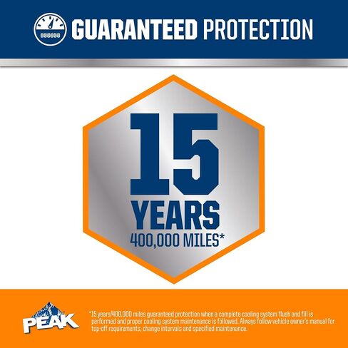 Peak Oet Exted Life Orange 50/50 مضادات التجمد/المبرد للسيارات في أمريكا الشمالية ، 1 جالون. in Saudi Arabia