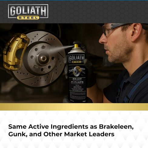 Goliath Steel Brake Spray Cleaner - Non-Chlorinated, Low-VOC, 17 fl oz (12-Pack) in Saudi Arabia