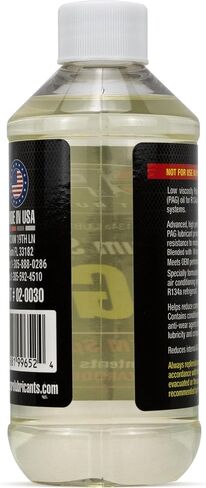 HCPRO PAG 46 A/C Compressor Oil – Premium Synthetic Lubricant – 8 Oz – Anti-Wear, Moisture Resistant, OEM Approved for Automotive & Industrial Air Conditioning Systems in Saudi Arabia