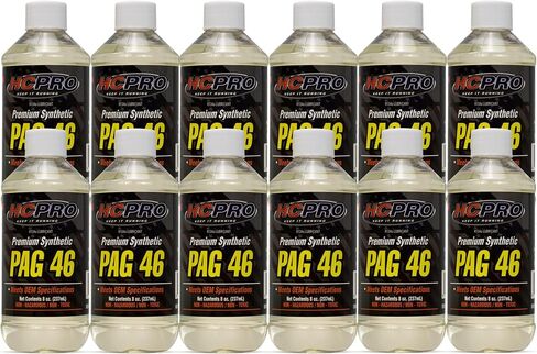 HCPRO PAG 46 A/C Compressor Oil – Premium Synthetic Lubricant – 8 Oz – Anti-Wear, Moisture Resistant, OEM Approved for Automotive & Industrial Air Conditioning Systems in Saudi Arabia