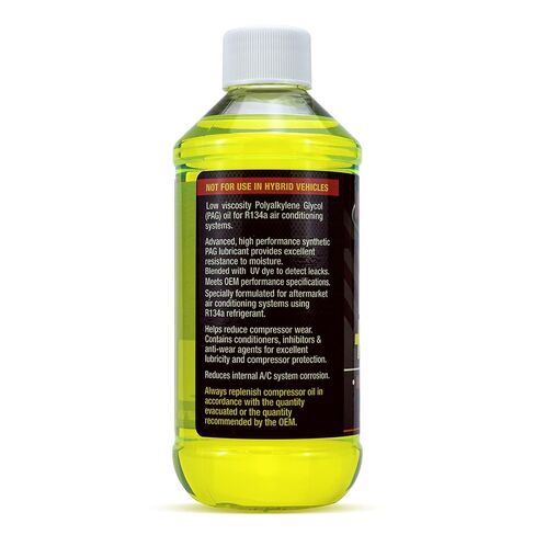 HCPRO HCP46UV8 PAG 46 اللزوجة بالإضافة إلى زيوت تشحيم صبغة الأشعة فوق البنفسجية-8 أوقية (حزمة من 1) ، زيت عالي الأداء لأنظمة A/C التلقائية ، واكتشاف التسرب وحماية الضاغط ، متوافق مع أنظمة A/C الشائعة in Saudi Arabia