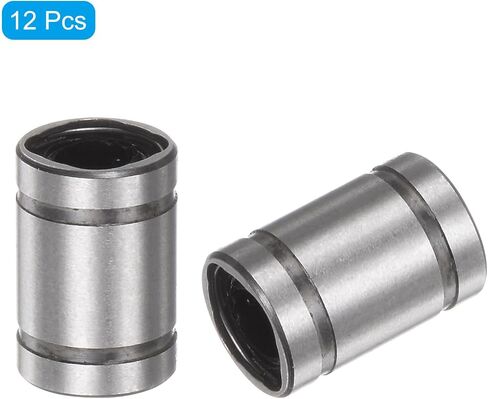uxcell 4pcs LM10LUU Linear Ball Bearings, 10mm Bore Dia, 19mm OD,55mm Length, Linear Motion Bearing for CNC Machine Tool 3D Printer in Saudi Arabia