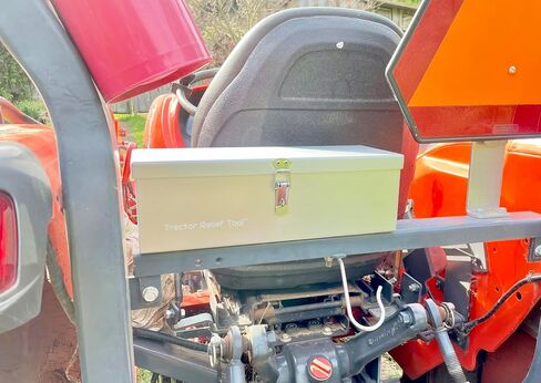 Weatherproof Anodized Aluminum Tractor Tool Box for Kubota, John Deere, Modern Tractors - Universal Fit by Tractor Relief Tool™ in Saudi Arabia