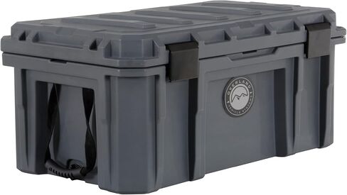 Overland Vehicle Systems D.B.S. 95 QT Dry Box Storage with Drain and Bottle Opener | Dark Grey | Waterproof Sealing | Heavy Duty Latches | 40100011 in Saudi Arabia