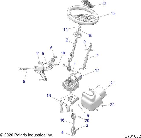 Polaris Electric Power عمود توجيه أقل ، لنماذج RZR S و S4 و XP محددة وأكثر من ذلك ، جزء أصلي OEM 1824012 in Kuwait