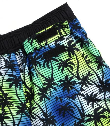 Body Glove Boys' Board Shorts - UPF 50+ Quick Dry Bathing Suit Swim Trunk (Size 8-18), Size 8, Blue Green Swirls in Saudi Arabia