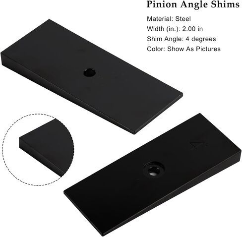 Topteng 2PCS 2" Wide 4°Degree Steel Leaf Spring Degree Shims for 2" Wide Leaf Springs for Off-road Trucks, SUVs in Saudi Arabia
