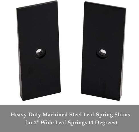 Topteng 2PCS 2" Wide 4°Degree Steel Leaf Spring Degree Shims for 2" Wide Leaf Springs for Off-road Trucks, SUVs in Saudi Arabia