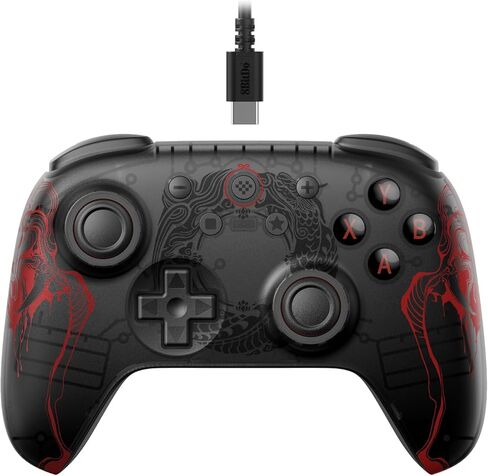 وحدة تحكم سلكية 8Bitdo Ultimate C مع وظيفة Trobo واهتزاز Rumble لأجهزة الكمبيوتر التي تعمل بنظام Windows وAndroid وSteam Deck وRaspberry Pi (أرجواني أرجواني) in Saudi Arabia