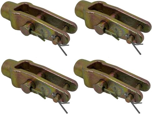 عزم الدوران 4 PCS ضابط ضابط مزدوج مثبت مستقيم CLEVIS PIN مع دبابيس 5/8-18 بوصة مترودة لفرامل الهواء ، يحل محل MERITION R810019 ، HALDEX CQ36541 ، EUCLID E11430 in Kuwait