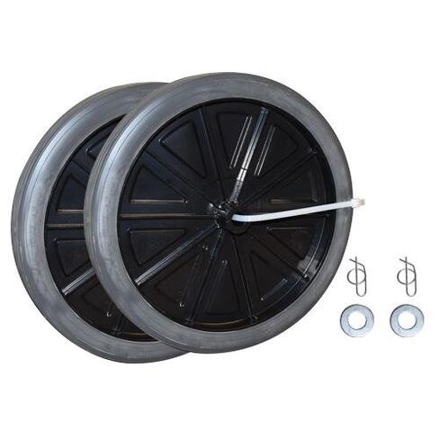 Rubbermaid - FG9W71L2BLA - 12 in Diameter Black Wheel Kit in Saudi Arabia