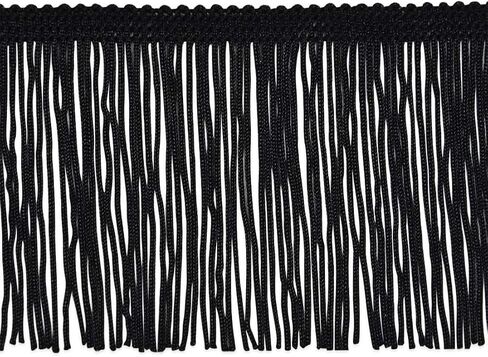 Expo International 3" Chainette Fringe Trim, 5 Yards, Black in Saudi Arabia