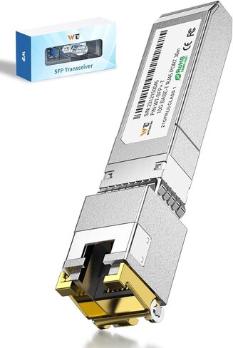 1000BASE-T SFP Transceiver, 1.25G SFP to RJ45, Copper SFP to Ethernet Module for Cisco SFP-GE-T, Meraki, Fortinet, Ubiquiti UniFi UF-RJ45-1G, D-Link, Supermicro, Netgear, TP-Link and More in Saudi Arabia
