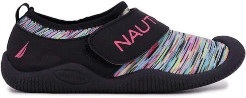 Nautica Kids' Water Shoe: Durable, Closed-Toe Sport Sandal for Girls and Boys - Ideal for Swimming-Bilean Toddler-Black Multi Print-8 in Saudi Arabia