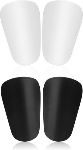 4pcs Extra Mini Soccer Shin Guards, 3.94x2.36in Comfortable Small Football Shin Pads Protective Equipment for All Ages Boys Girls Women Men Wear with Grip Socks (Pink, White) in Saudi Arabia