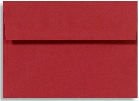 مظاريف دعوة LUXPaper A8 | 5 1/2 بوصة × 8 1/8 بوصة | عطلة الأحمر | 60 رطل. نص | 50 الكمية in Saudi Arabia