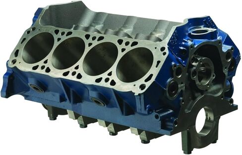 Engine, Boss 351, Bare Block, 3.990 in Bore, 9.200 Deck, 4-Bolt Main, 2 Piece Seal, Iron, Small Block Ford, Each in Saudi Arabia