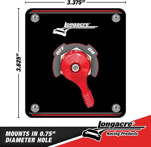 Longacre 45760 Battery Disconnect Switch w/ Panel in Kuwait