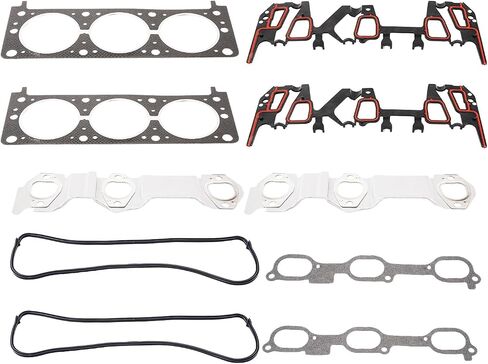 KAC 29PCS Engine Cylinder Head Gasket for 3.1L OHV VIN M, 1995-1996 Achieva/Corsica/Beretta/Regal/Cutlass Ciera, 1995-1998 Grand Am/Skylark, 1995-1999 Monte Carlo/Grand Prix/Lumina/Century-HS9957PT2 in Saudi Arabia