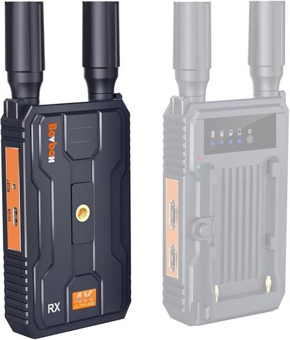 Wireless HDMI Transmitter and Receiver 4K:, 656FT(200M) Plug&Play Wireless HDMI Extender, 2.4/5G Wireless Video Transmission System for Streaming Video/Audio from Laptop/PC to HDTV/Projector/Monitor in Kuwait