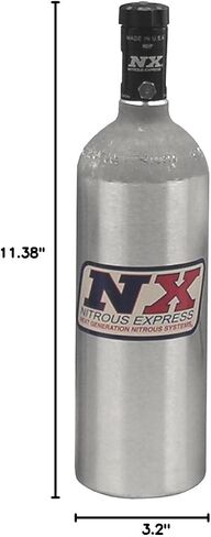 Nitrous Express 11023 Nitrous Bottle with Motorcycle Valve - 1.4 lbs. in Saudi Arabia