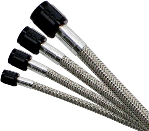 Nitrous Express 11192 D-4 16' Stainless Steel Braided Hose with Blue Connector in Saudi Arabia