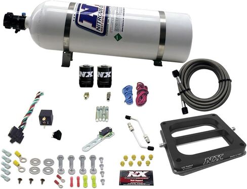 Nitrous Express - Dom/Gasoline Nitrous Kit (100-500HP) w/15lb Bottle (50070-15) in Saudi Arabia