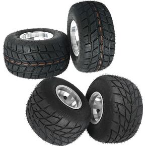 4 حزمة 5 بوصة Go Kart إطارات وحافات 10x4.50-5 و 11x7.10-5 إطار 3 عجلات stud go kart الخلفية الأمامية للسباق go kart go cart trike trike atv mini bike dolly carts (المطر إطار) in Saudi Arabia