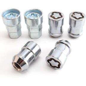 9/16 Wheel Locks, Fit for ram 1500, Ram 2500, Ram 3500, Chassis cab, Dakota, Durango，Aspen, Wheel Locks Lug Nuts, 4 Locking Lug Nuts, 2 Pcs Wheel Lock Key