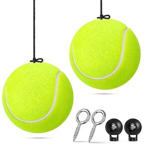 2-Packs Tennis Ball Garage Parking Aid with Non-Elastic String, Precise Garage Car Stop Indicator w/Adjustment Buckle, Easy Installation, Parking Stopper Assist for Garage Accessories