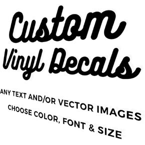 Custom Vinyl Decals | Your Own Personalized Decal | Car, Auto, Glass, Window, Business, Letters, Numbers | Any Design, Text, Image or Logo in Saudi Arabia