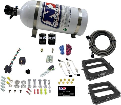 Nitrous Express - Dual Dom/Alc Nitrous Kit (100-500HP) w/10lb Bottle (50275-10) in Saudi Arabia