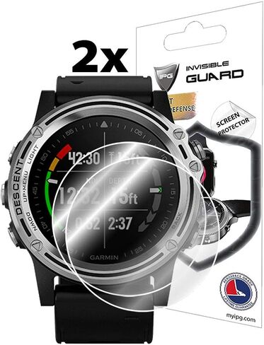 IPG for Garmin Descent™ Mk3i (Case Dimention:51 mm) Hydrogel Screen Protector (2 Units) Invisible HD Clear Film Anti Scratch Guard-Smooth/Self-Healing/Bubble for Mk3i 51 in Saudi Arabia