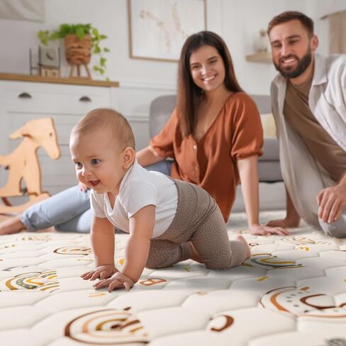 Car Portable Baby Play Mat 50x50 Playpen Mat Non-Slip Cushioned Baby Crawling Mat Waterproof Baby Floor Mat Activity Playmats for Babies Toddler Play & Tummy Time(50x50, Car) in Saudi Arabia