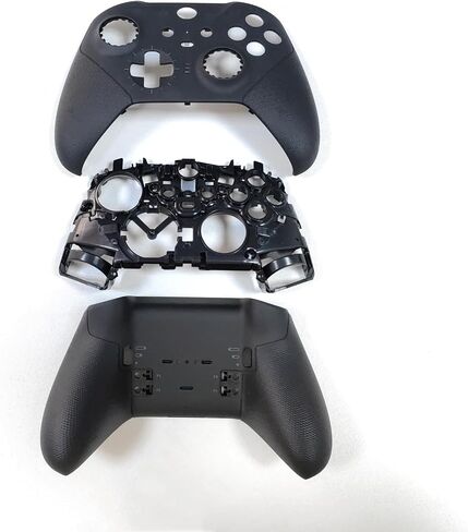 Hzxkqmil Full Shell Case Kit Replacement for Xbox Elite Series 2 Controller | Front Housing Cover Bottom Shell Middle Frame LBRB LTRT Bumper Buttons Accessories for Xbox Elite Series 2 Core, Black in Saudi Arabia