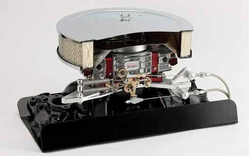 Lokar XTCB-4150 Midnight Series Black Finish Bracket/Kickdown Plate (Holley Style Carb With Return Kit) in Saudi Arabia