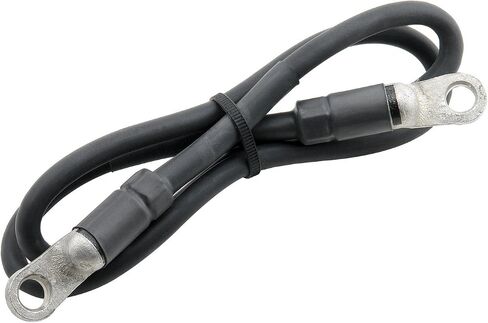 Accel 1843 Black 2 Gauge 3 'Long Silicone Battery Cable Eyelet in Kuwait