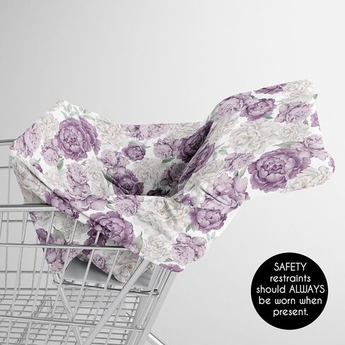 Sweet Jojo Designs Floral Leaf Boy Girl Infant Baby Car Seat Cover Nursing Breastfeeding Shopping Cart Stroller Canopy Taupe Beige Gender Neutral Boho Bohemian Watercolor Botanical Flower Woodland in Saudi Arabia