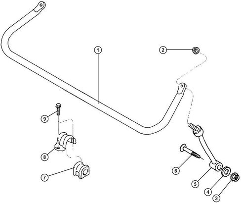 MOPAR 52087771AB SWAY BAR KIT in Kuwait