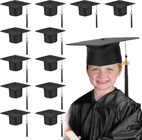 Bigmeta 12 قطعة 2024 قبعات التخرج لمرحلة ما قبل المدرسة - قبعة التخرج للأطفال قابلة للتعديل للأولاد والبنات in Kuwait
