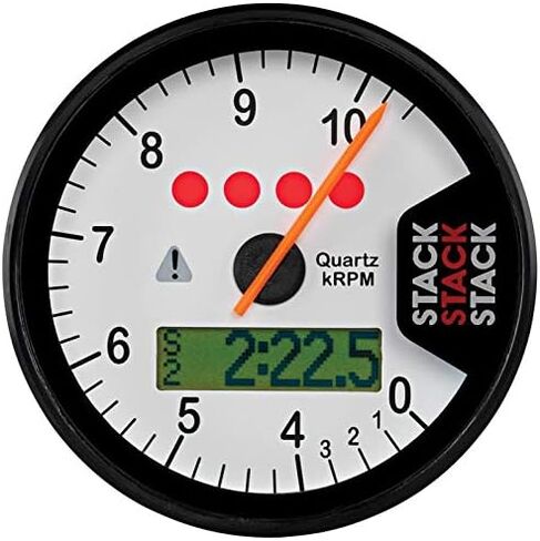 Stack ST700SR-0615W Street Race White 0-6-15K RPM DASH DASHITER مع مستشعر السرعة in Kuwait
