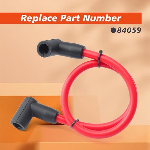 84059 Red 18" 8.5mm 90° Boots Ignition Coil Wire Compatible with an HEI Style Terminal Replacement for Blaster 2 and Blaster 3 in Saudi Arabia